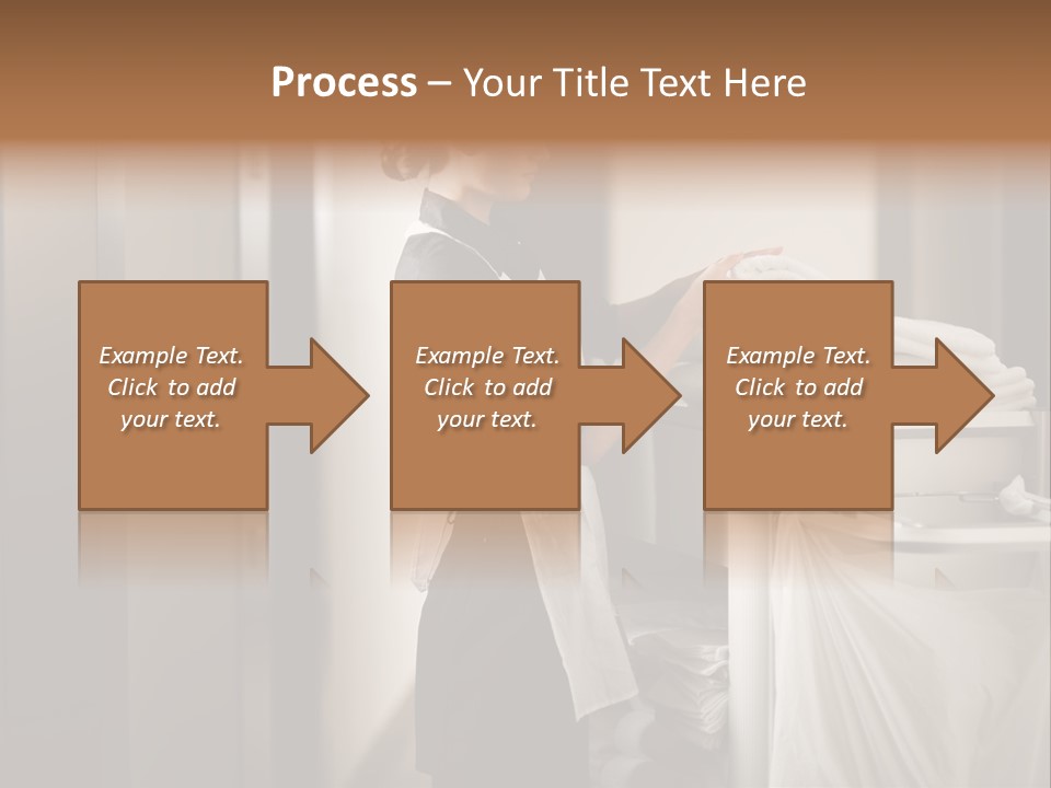 Cart Corridor Black PowerPoint Template