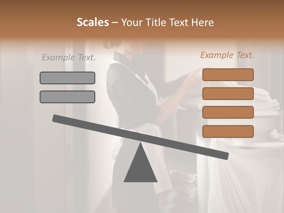 Cart Corridor Black PowerPoint Template