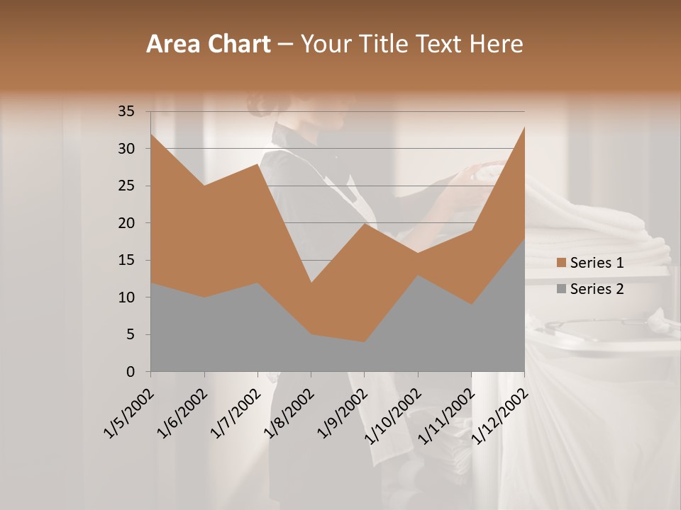 Cart Corridor Black PowerPoint Template