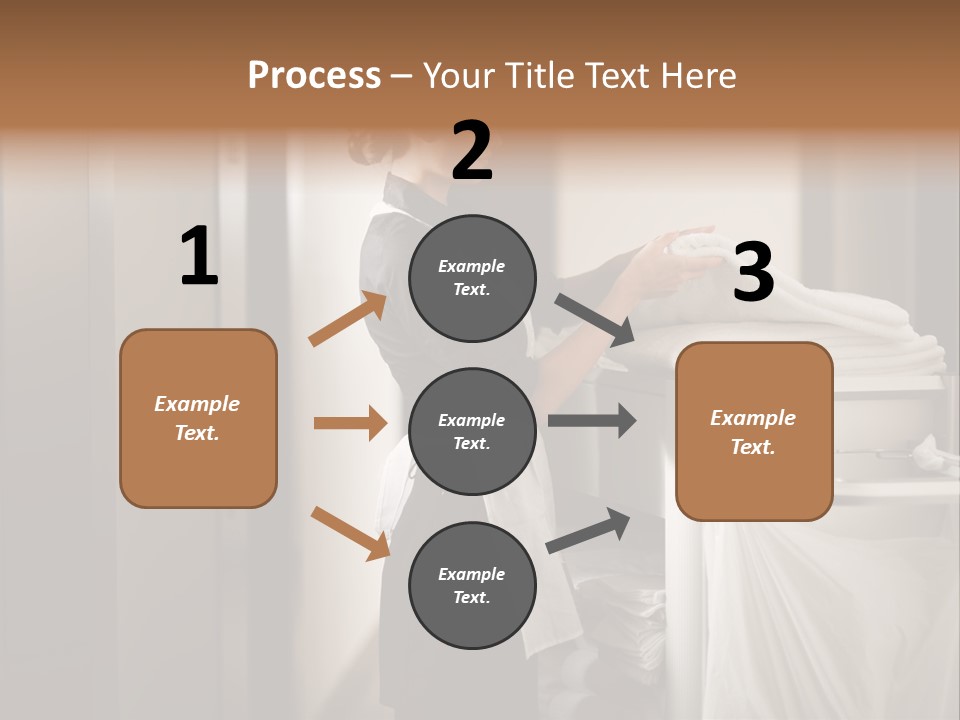 Cart Corridor Black PowerPoint Template