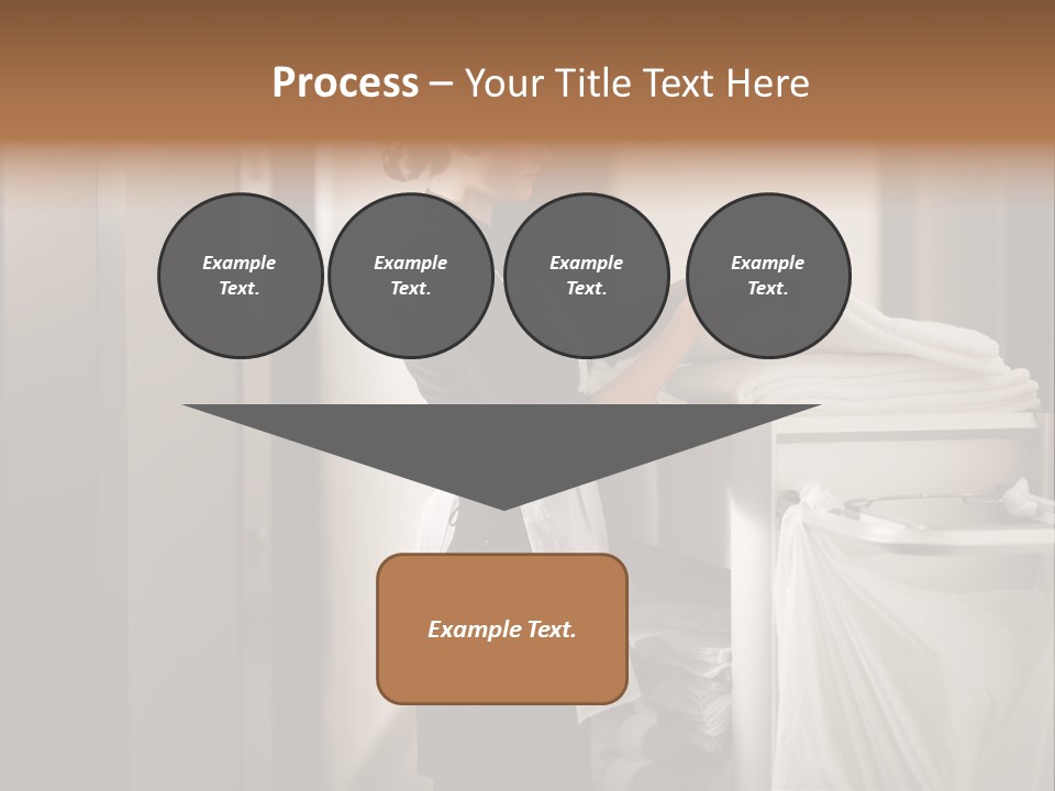 Cart Corridor Black PowerPoint Template