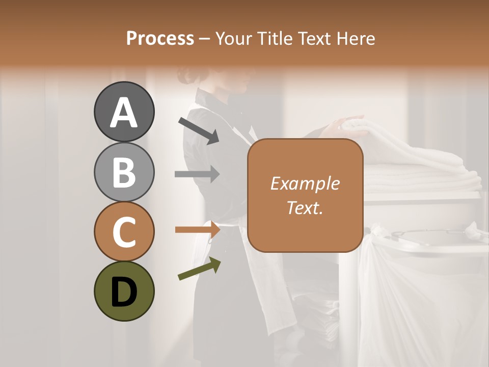 Cart Corridor Black PowerPoint Template