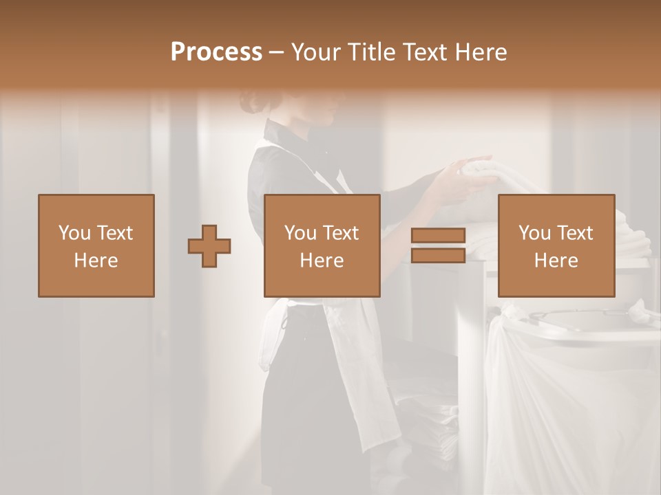 Cart Corridor Black PowerPoint Template