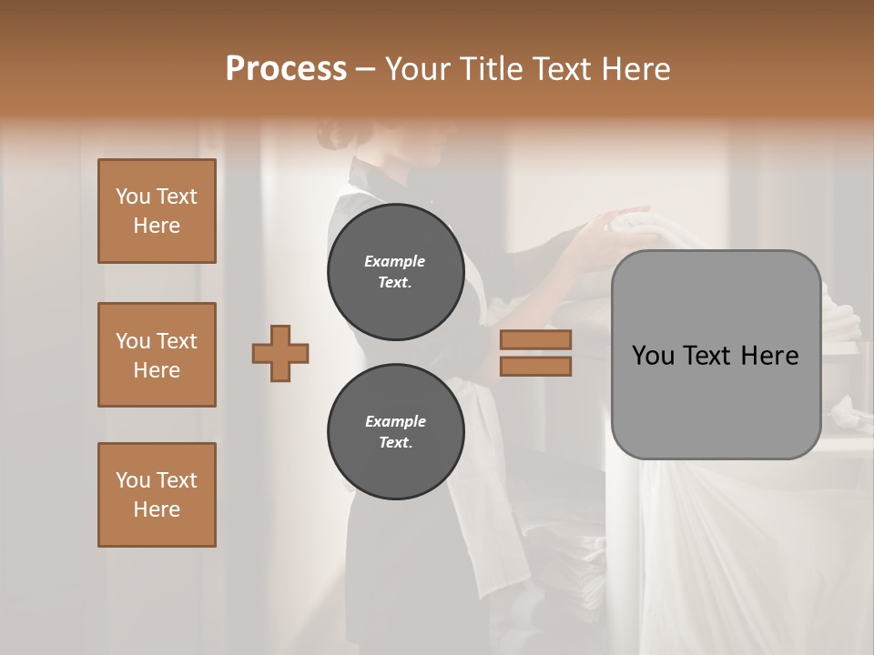Cart Corridor Black PowerPoint Template