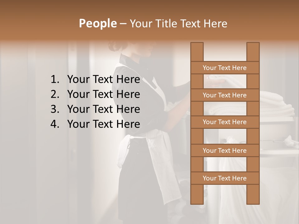 Cart Corridor Black PowerPoint Template