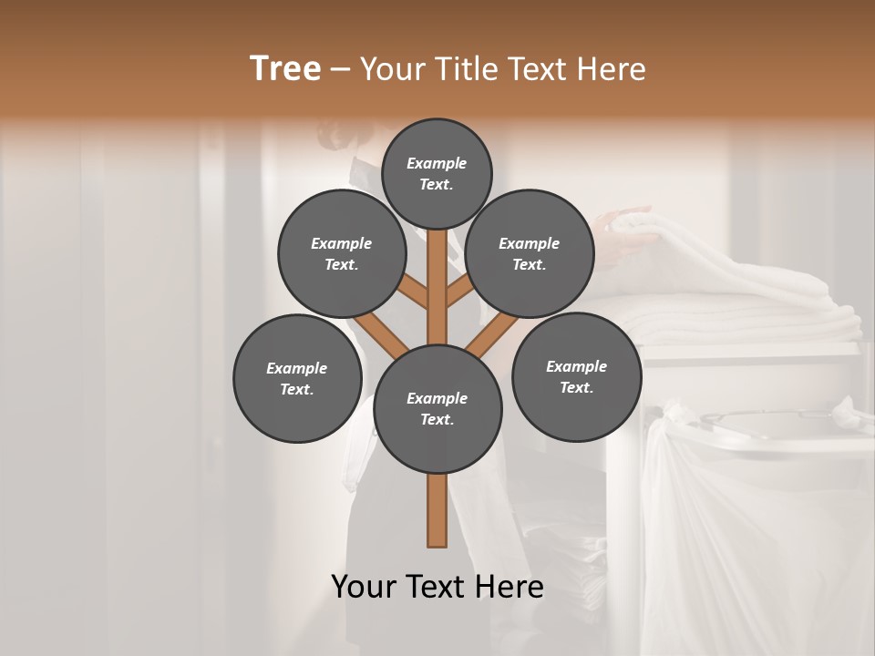 Cart Corridor Black PowerPoint Template