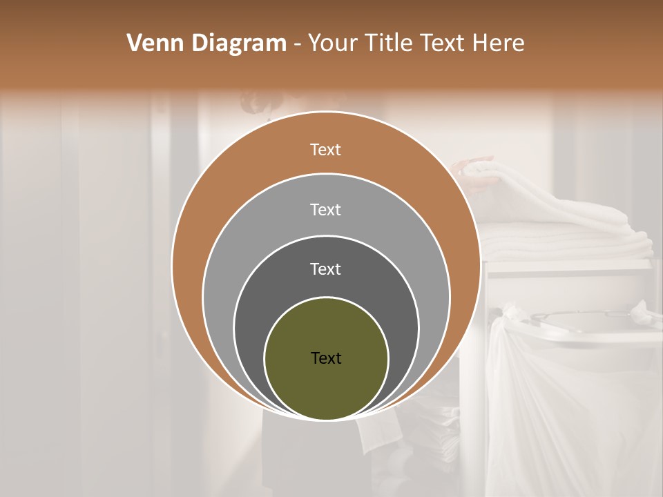 Cart Corridor Black PowerPoint Template