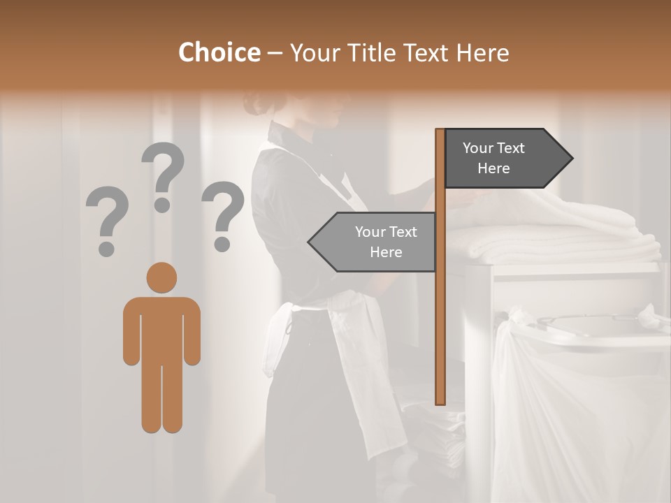 Cart Corridor Black PowerPoint Template