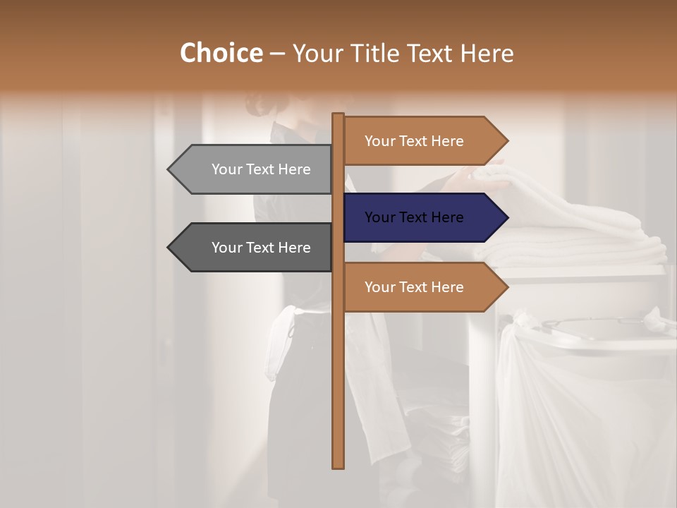 Cart Corridor Black PowerPoint Template