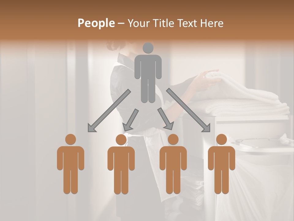 Cart Corridor Black PowerPoint Template