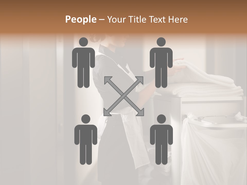 Cart Corridor Black PowerPoint Template