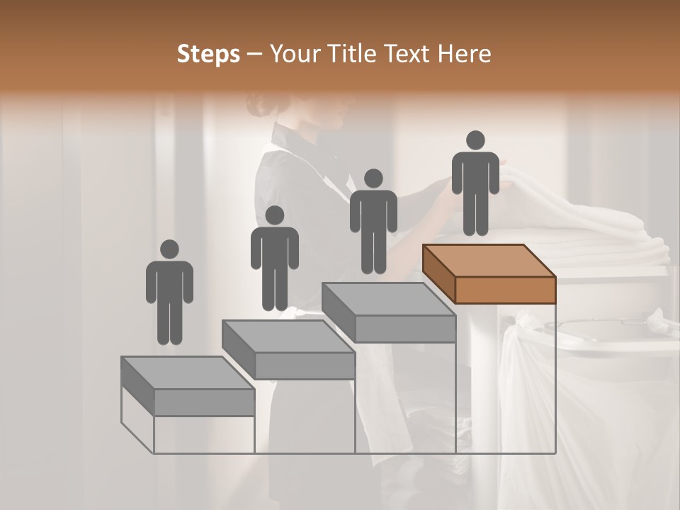 Cart Corridor Black PowerPoint Template