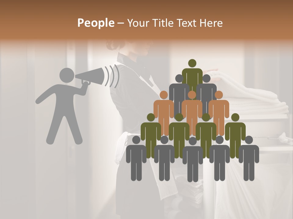 Cart Corridor Black PowerPoint Template