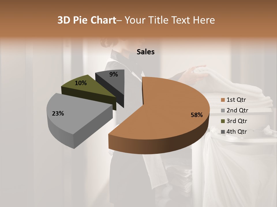 Cart Corridor Black PowerPoint Template