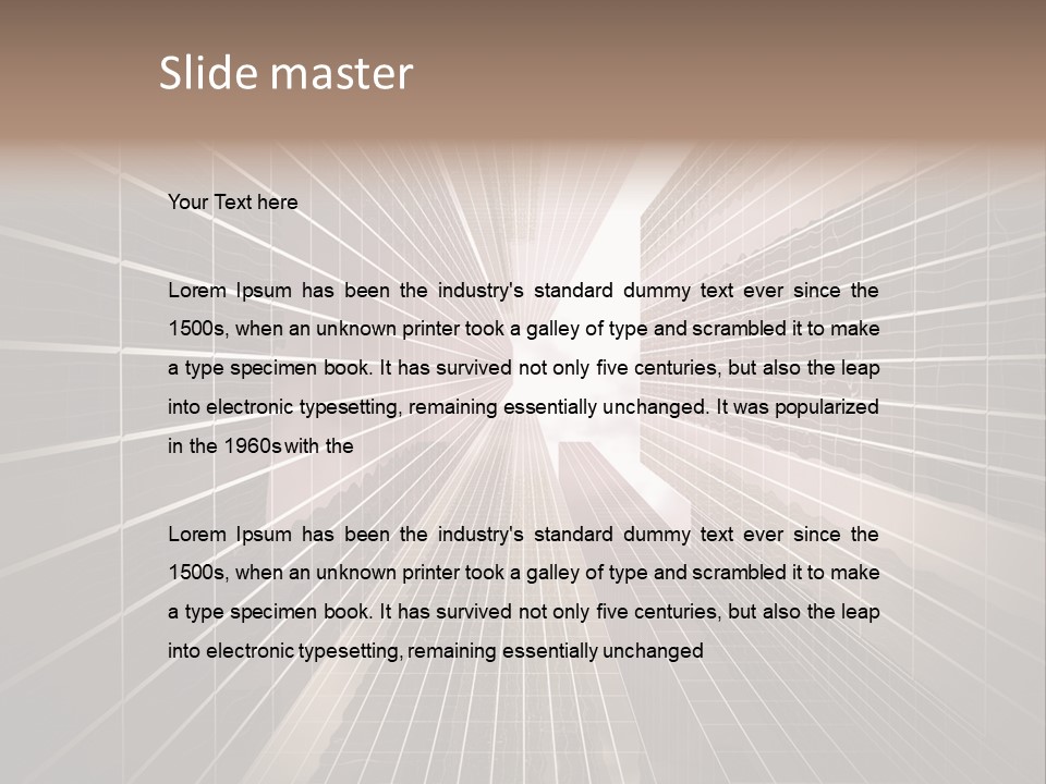 Urban Technology Dusk PowerPoint Template