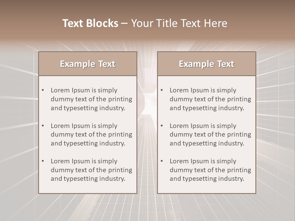 Urban Technology Dusk PowerPoint Template
