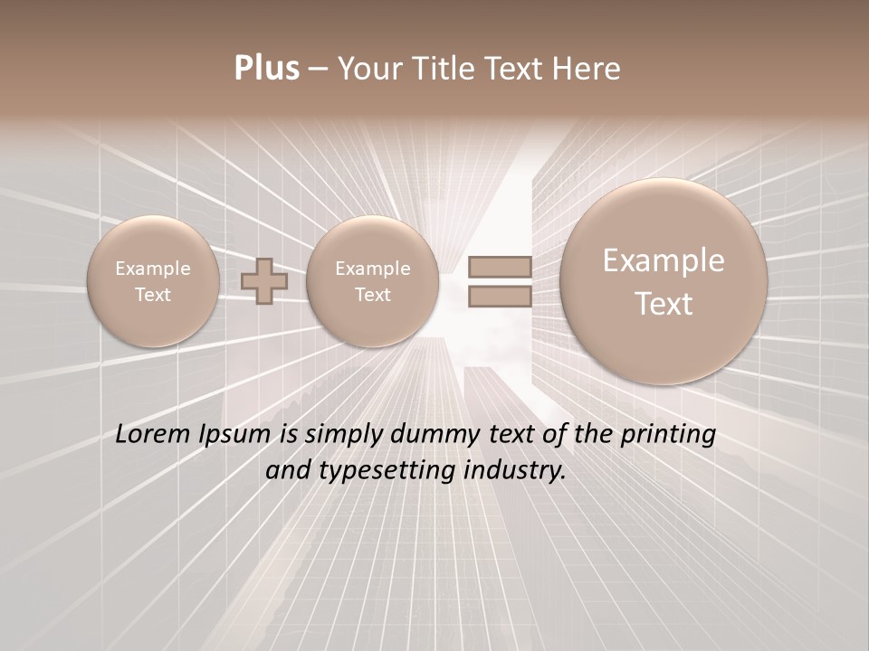 Urban Technology Dusk PowerPoint Template
