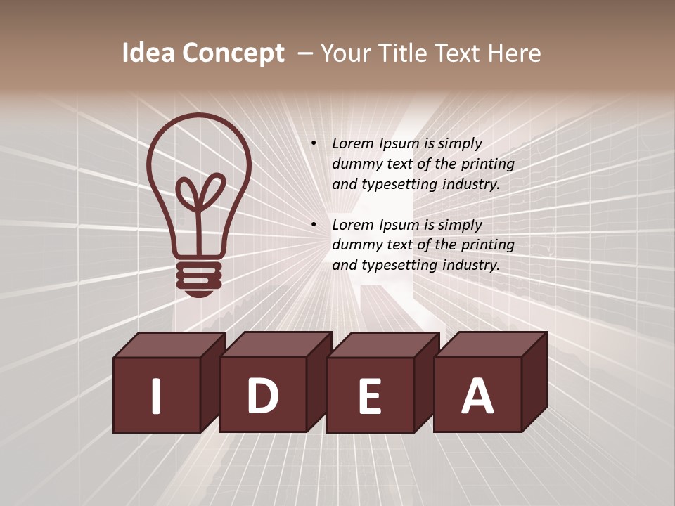 Urban Technology Dusk PowerPoint Template