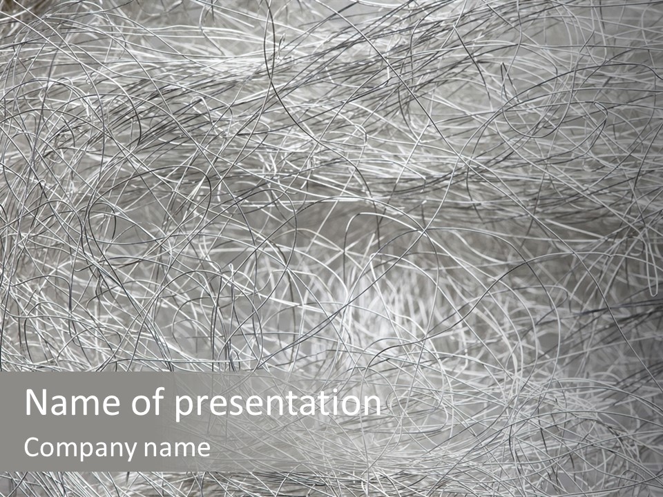 Threaded Web Wool PowerPoint Template