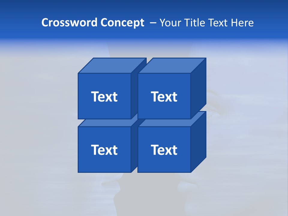 Female Moody Blue PowerPoint Template