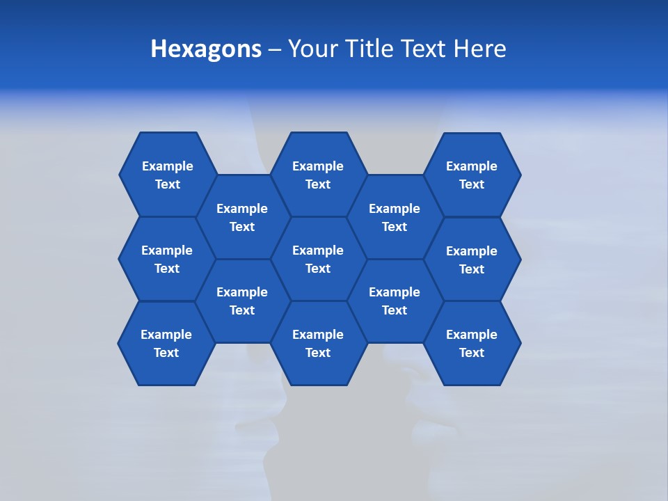 Female Moody Blue PowerPoint Template