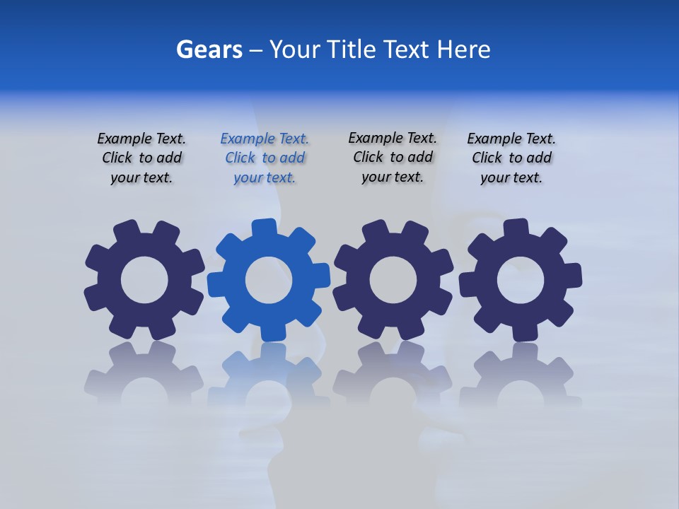 Female Moody Blue PowerPoint Template