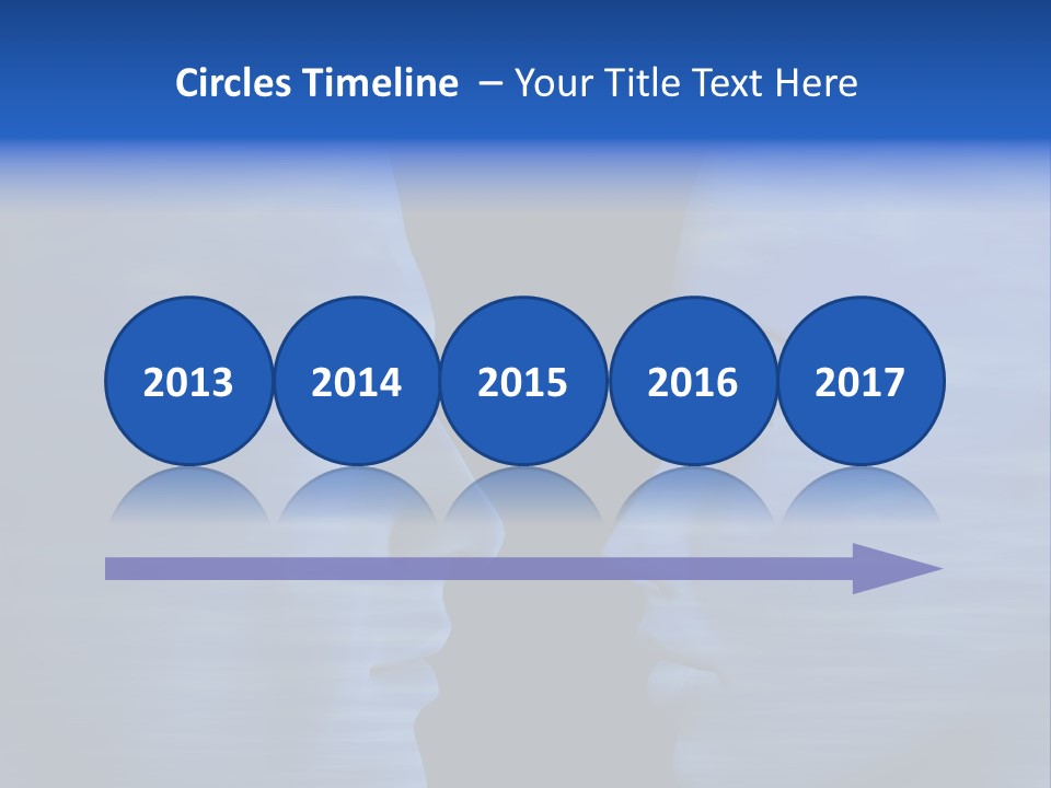 Female Moody Blue PowerPoint Template