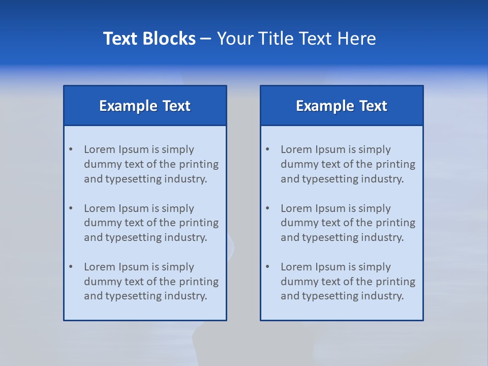 Female Moody Blue PowerPoint Template