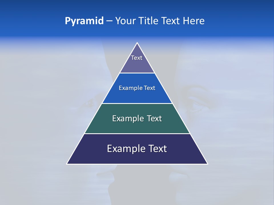 Female Moody Blue PowerPoint Template