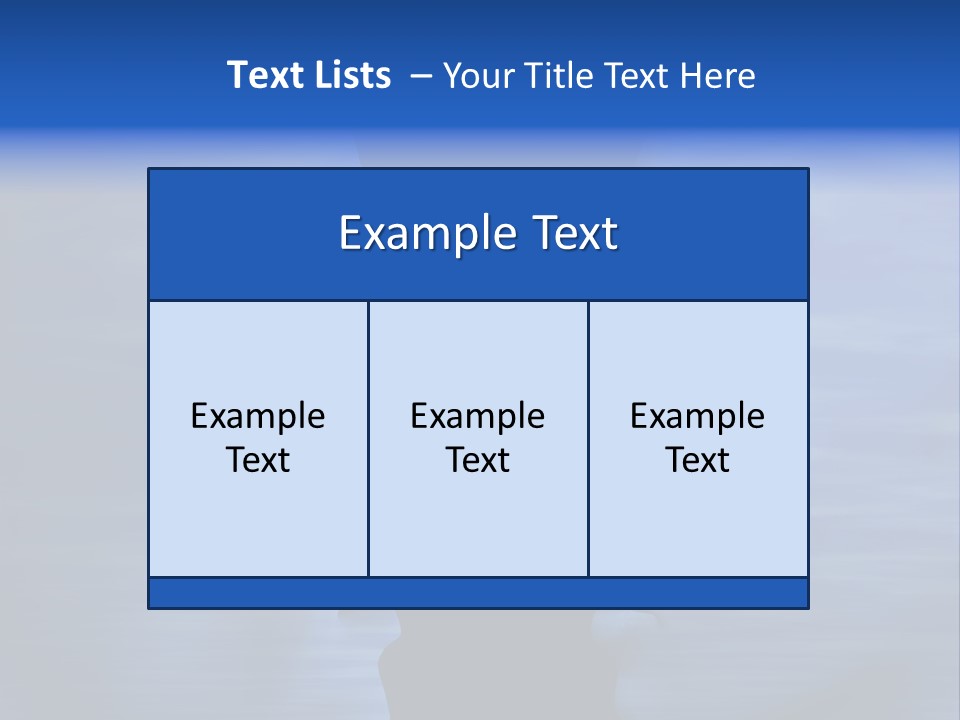 Female Moody Blue PowerPoint Template