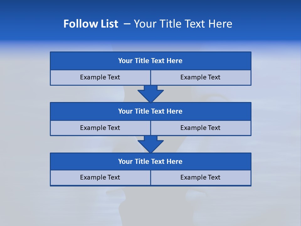 Female Moody Blue PowerPoint Template