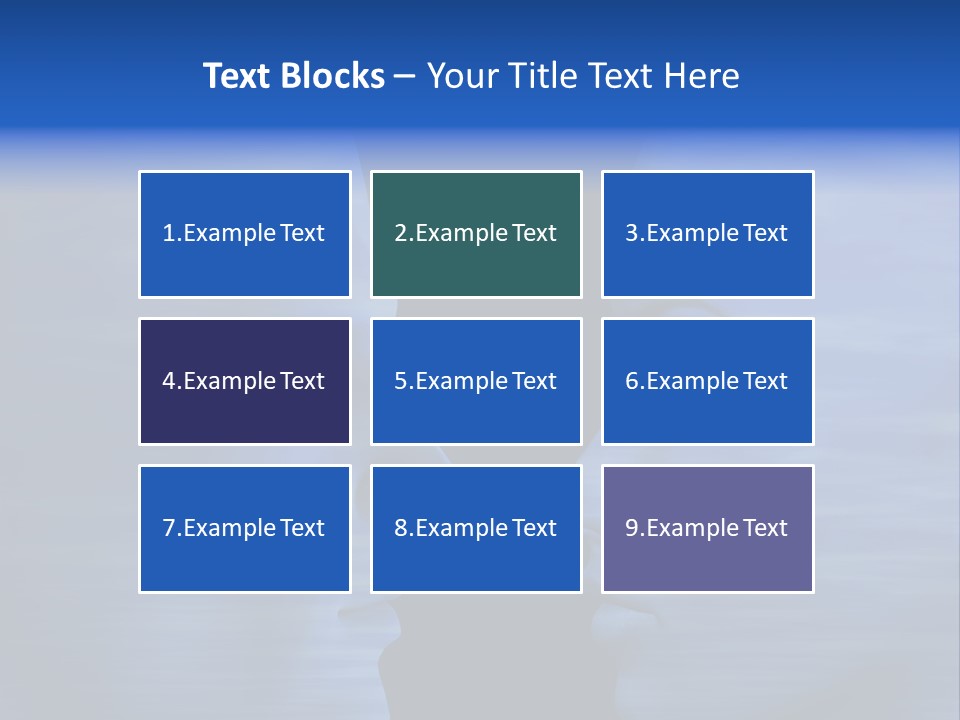 Female Moody Blue PowerPoint Template