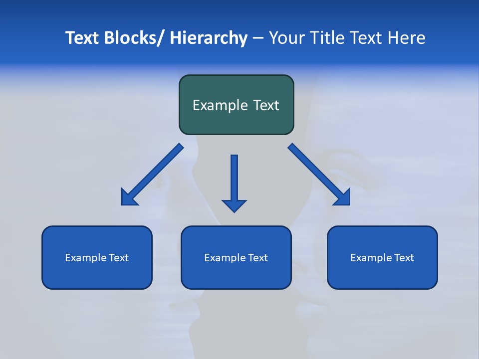 Female Moody Blue PowerPoint Template