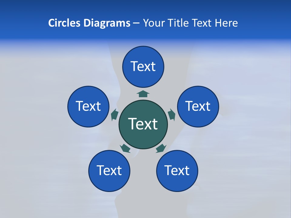 Female Moody Blue PowerPoint Template