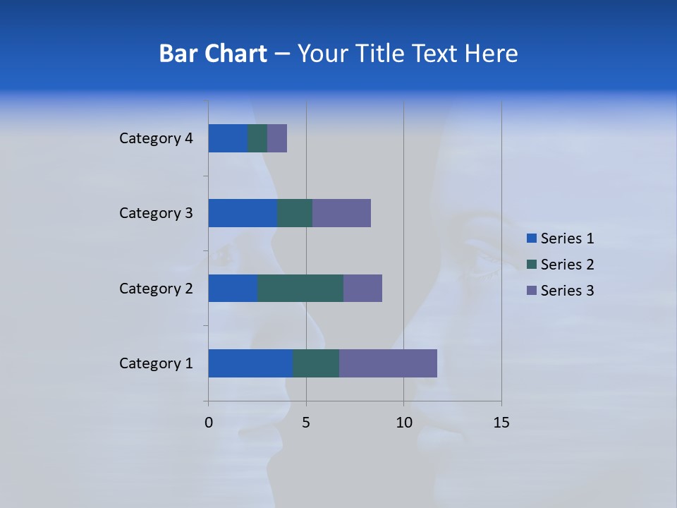 Female Moody Blue PowerPoint Template