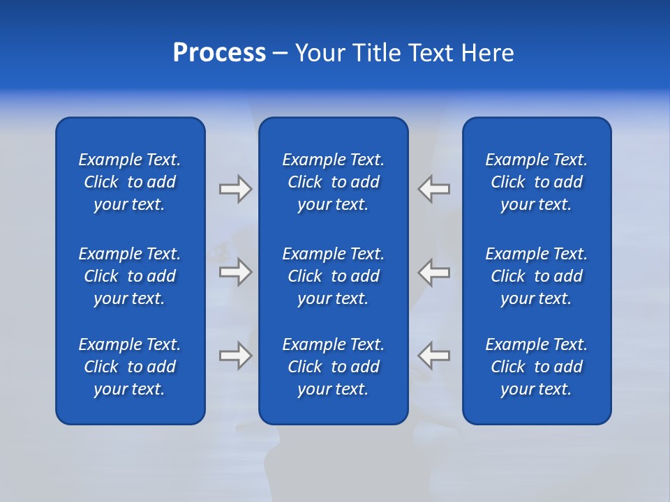 Female Moody Blue PowerPoint Template
