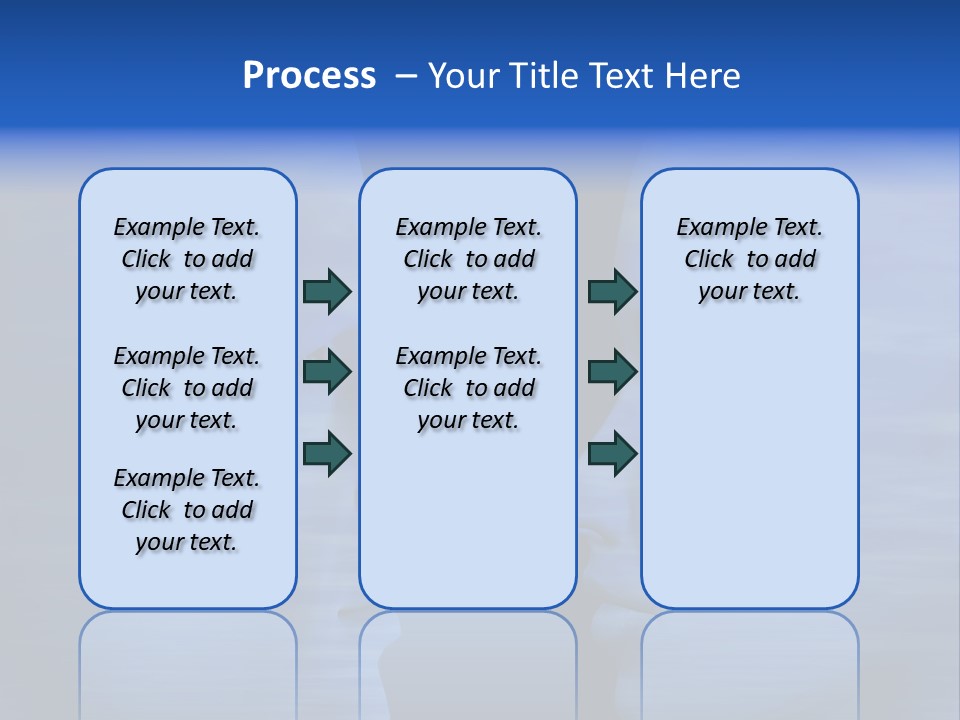 Female Moody Blue PowerPoint Template