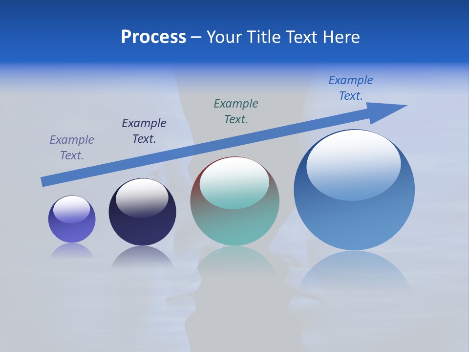 Female Moody Blue PowerPoint Template