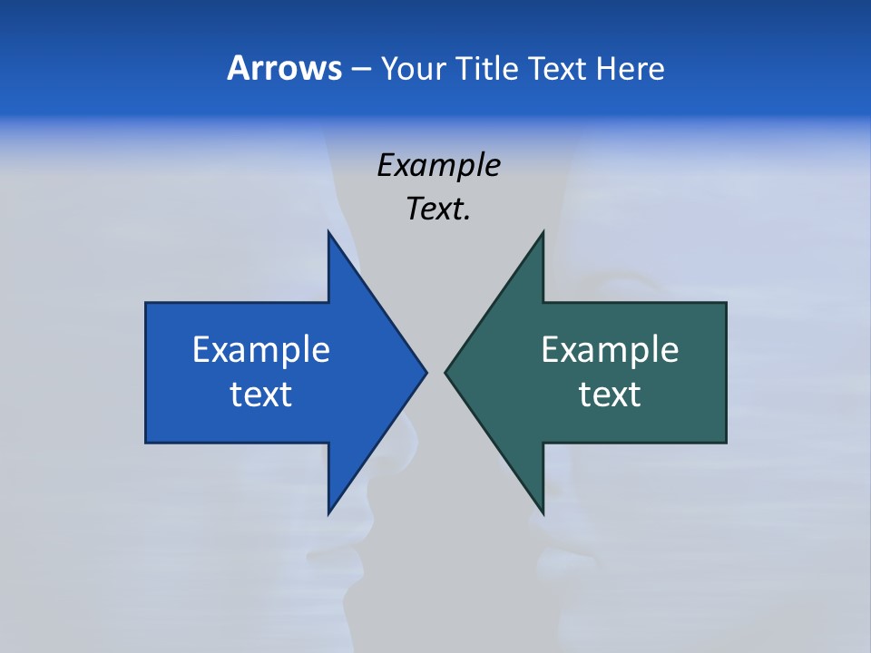 Female Moody Blue PowerPoint Template