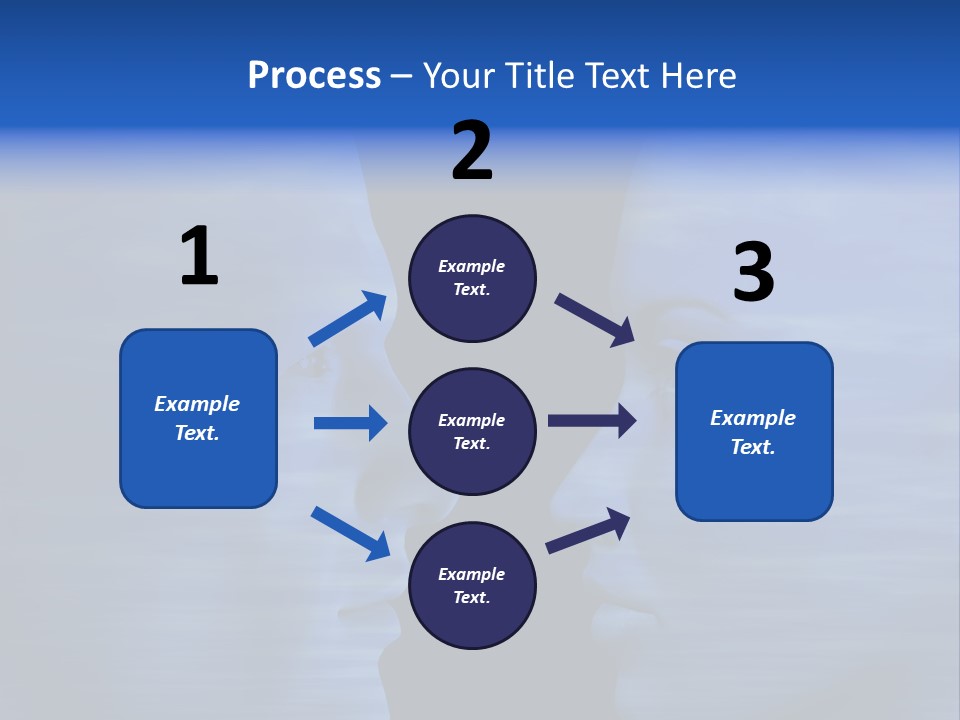 Female Moody Blue PowerPoint Template