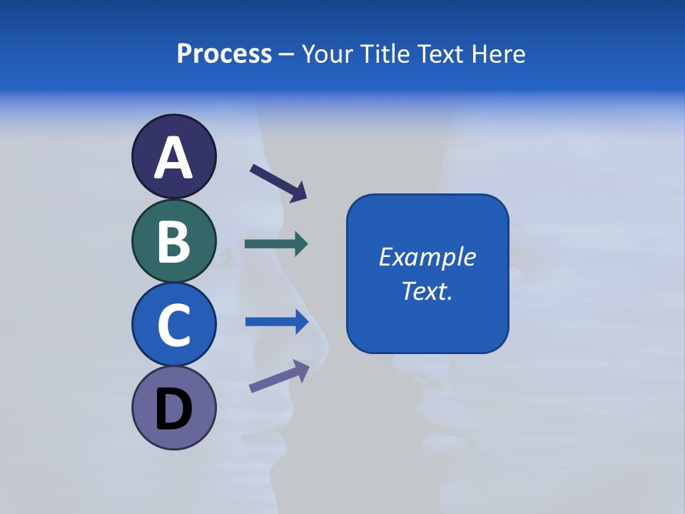 Female Moody Blue PowerPoint Template