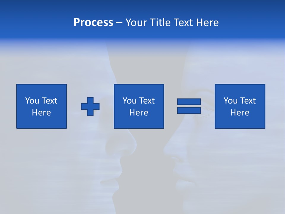 Female Moody Blue PowerPoint Template