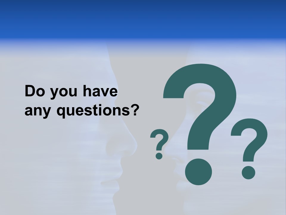 Female Moody Blue PowerPoint Template