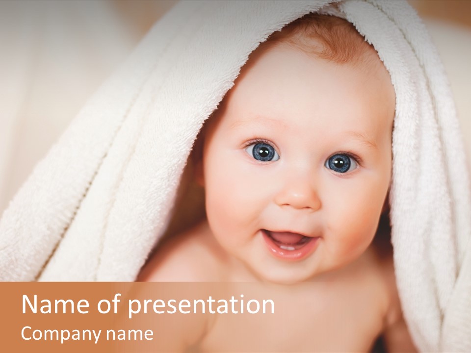 Newborn Skin Innocence PowerPoint Template