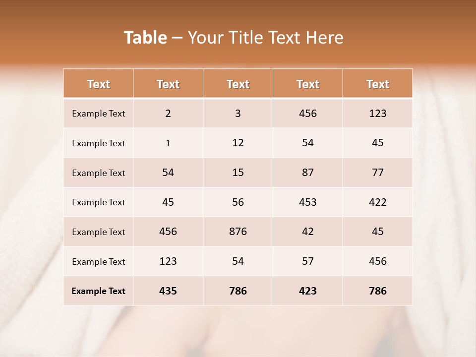 Newborn Skin Innocence PowerPoint Template