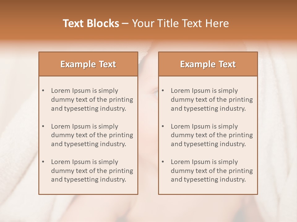 Newborn Skin Innocence PowerPoint Template