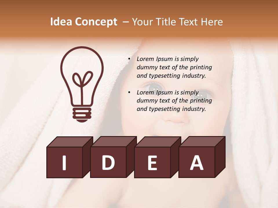 Newborn Skin Innocence PowerPoint Template