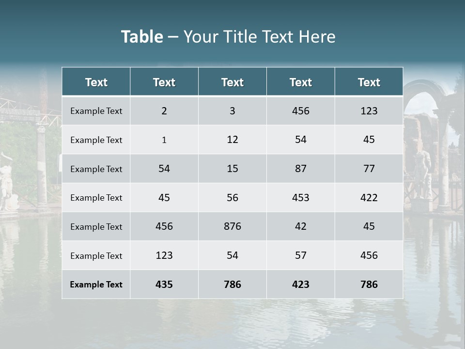 Pool Tree Adriana PowerPoint Template