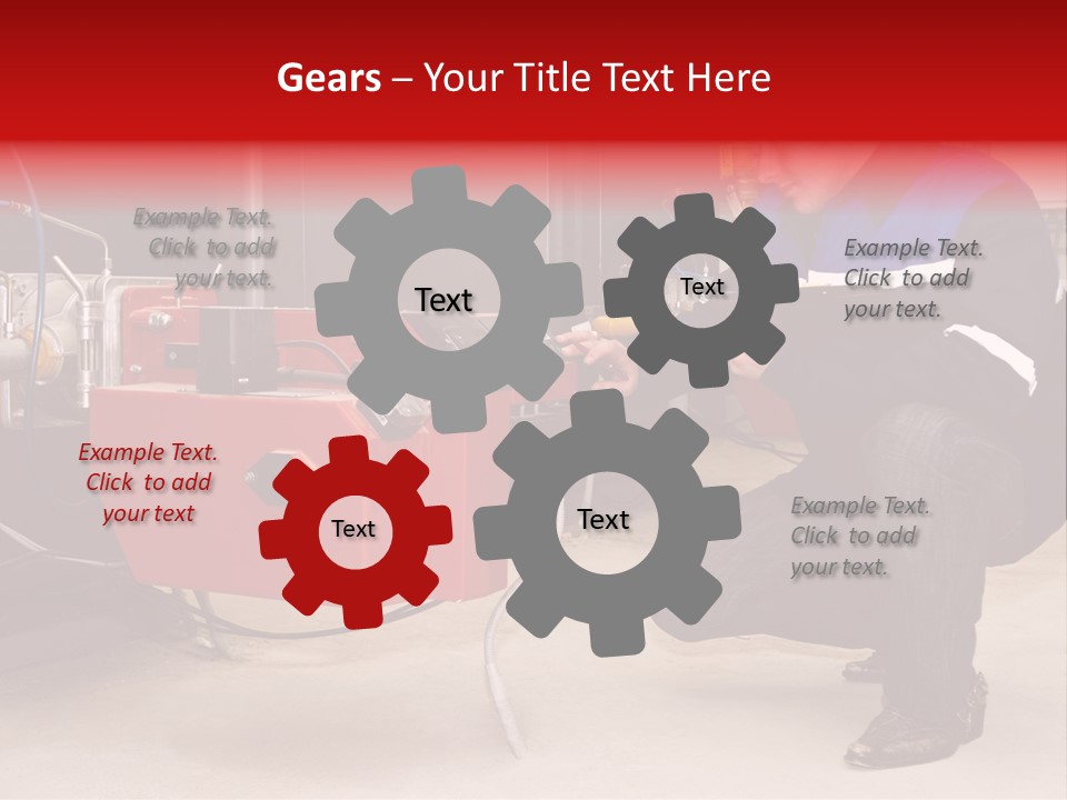 Technology Thermostat Gas PowerPoint Template