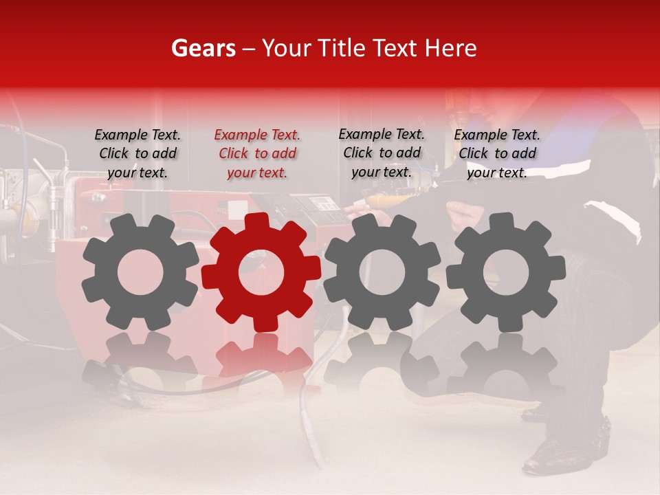 Technology Thermostat Gas PowerPoint Template
